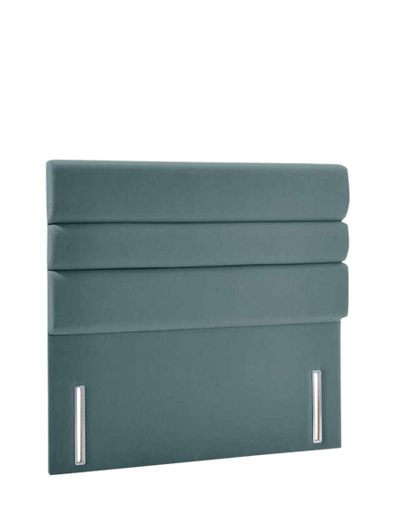 John Lewis OUTLET Lancaster Full Depth Upholstered Headboard, Super King Size, Like New, Petrol, Petrol