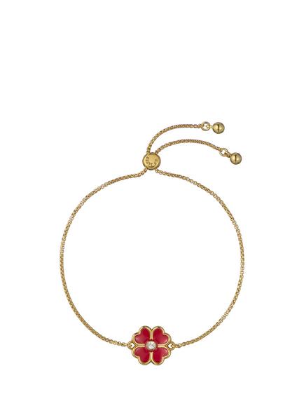 Ted Baker Felicity Enamel Adjustable Bracelet, Gold, Gold Tone, Crystal