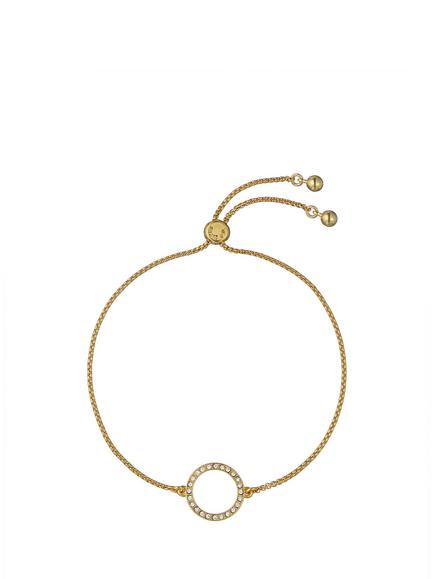 Ted Baker Hela Crystal Hoop Adjustable Bracelet, Gold, Gold Tone, Crystal