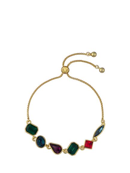 Ted Baker Juliet Jewel Chain Crystal Drawstring Bracelet, Gold, Gold Tone, Crystal
