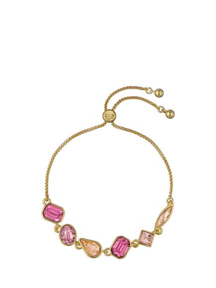 Ted Baker Juliet Jewel Chain Crystal Drawstring Bracelet, Gold, Gold Tone, Crystal