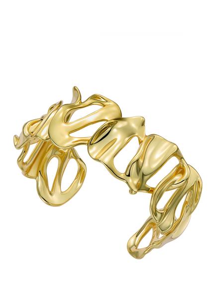 Ted Baker Leila Abstract Leaf Cuff Bracelet, Gold, Gold Tone