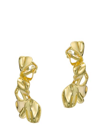 Ted Baker Leighanna Abstract Leaf Drop Earrings, Gold, Gold Tone