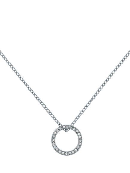Ted Baker Heri Crystal Hoop Pendant Necklace, Silver, Silver Tone, Crystal