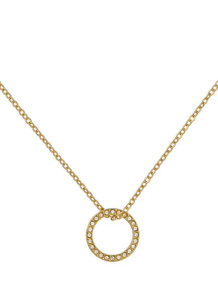 Ted Baker Heri Crystal Hoop Pendant Necklace, Gold, Gold Tone, Crystal