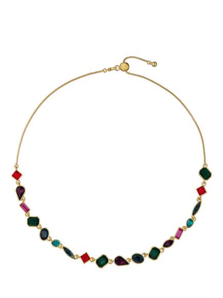 Ted Baker Julie Jewel Chain Crystal Necklace, Gold, Gold Tone, Crystal