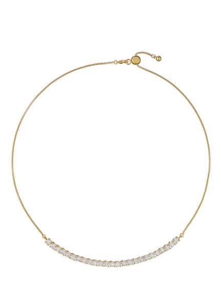 Ted Baker Melrose Crystal Adjustable Tennis Necklace, Gold, Gold Tone, Crystal