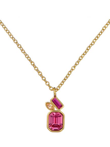 Ted Baker Miley Crystal Cluster Pendant Necklace, Gold, Gold Tone, Crystal
