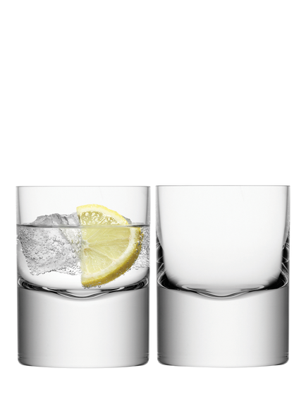 LSA International Boris Glass Tumbler, Set of 2, 250ml, Clear, Clear
