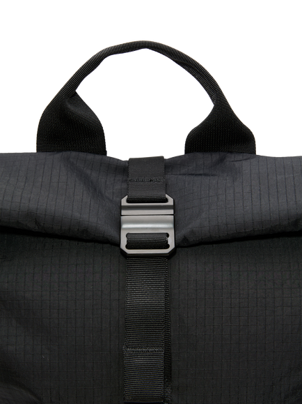 Sandqvist GRID Roll-Top 16" Backpack, 22L, Black, Black