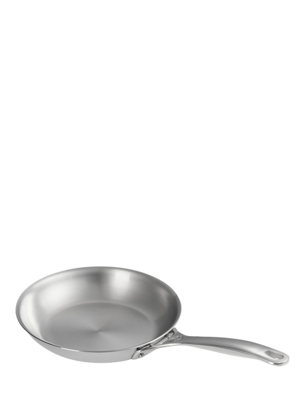 Le Creuset Signature Stainless Steel Uncoated Frying Pan, 20cm - view 2, Stainless Steel