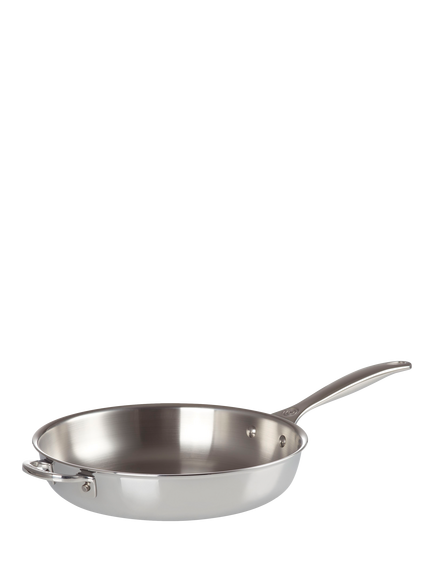 Le Creuset Signature Stainless Steel Uncoated Frying Pan, 28cm, Stainless Steel