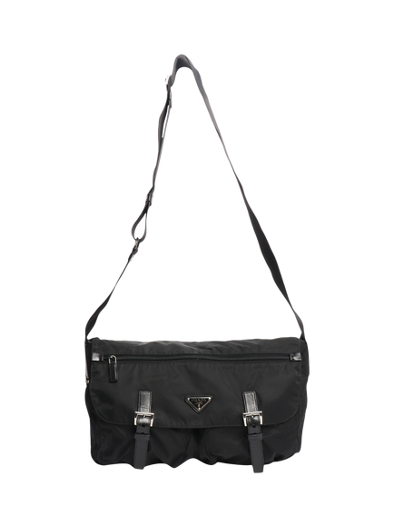 Pre-loved Prada Nylon Satchel Bag, Black - view 2, Black