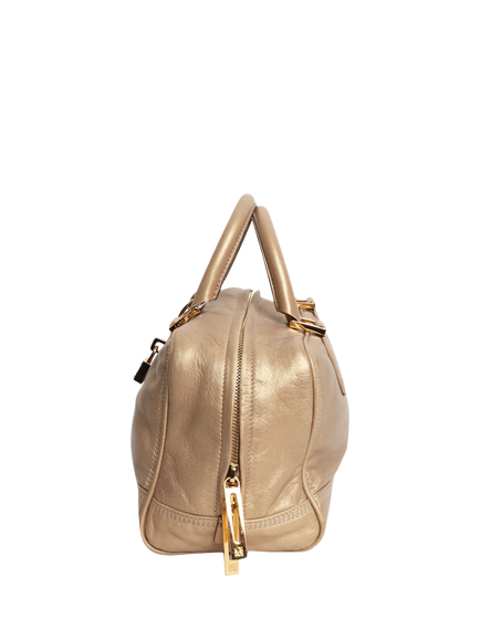 Pre-loved LOEWE Amazona Leather Bag, Gold - view 2, Gold