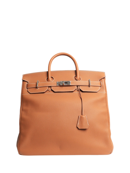 Pre-loved Hermès HAC Birkin 40 Togo Leather Bag, Gold, Brown