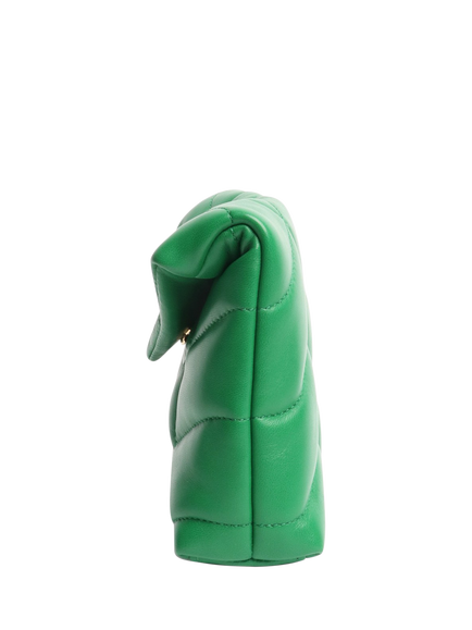 Pre-loved SAINT LAURENT Loulou Quilted Leather Clutch Bag, Green - view 2, Green