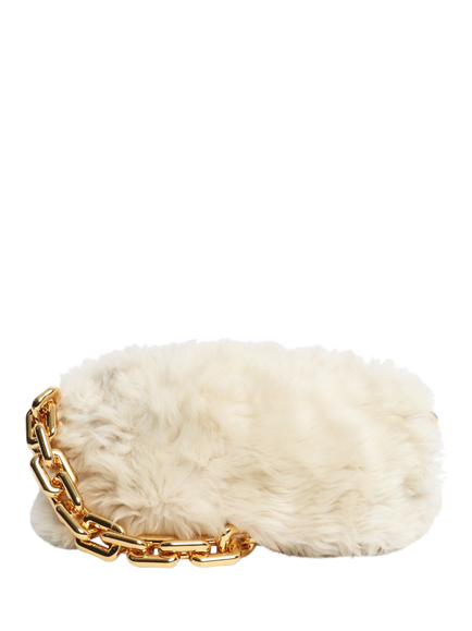 Pre-loved Bottega Veneta Shearling Bag, Cream, Cream