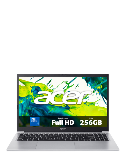 Acer Aspire Lite 15 AL15-36P Laptop, Intel Core 3 Processor, 8GB RAM, 256GB SSD, 15.6” Full HD, Silver, Silver