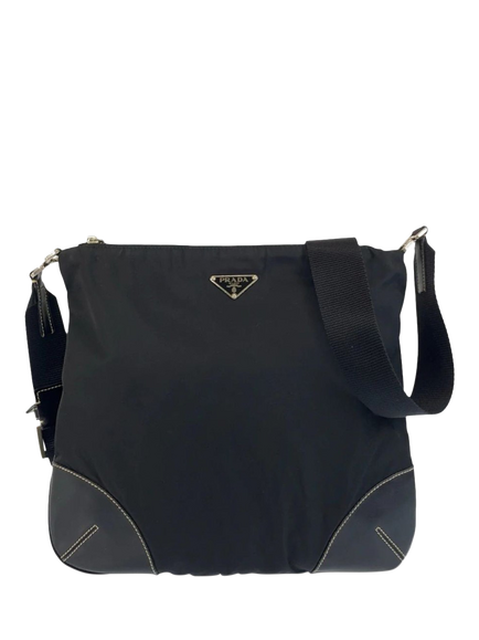 Pre-loved Prada Nylon Crossbody Bag, Black, Black