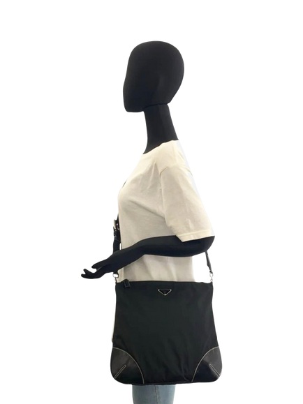 Pre-loved Prada Nylon Crossbody Bag, Black - view 2, Black