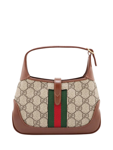 Pre-loved GUCCI Jackie 1961 GG Supreme Crossbody Bag, Brown - view 2, Brown