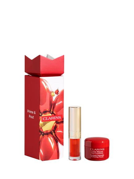 Clarins Prime & Pout Stocking Filler Makeup Gift Set, 