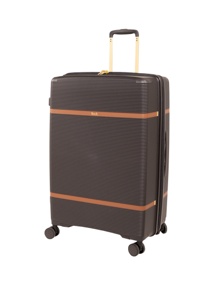 Rock Medina Large 77cm Expandable 8-Wheel Suitcase, 99/118L, Black