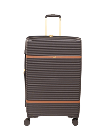 Rock Medina Large 77cm Expandable 8-Wheel Suitcase, 99/118L - view 2, Black