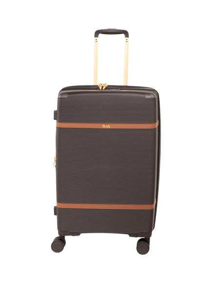 Rock Medina 68cm Medium Expandable 8-Wheel Suitcase, 63/73L, Black - view 2, Black
