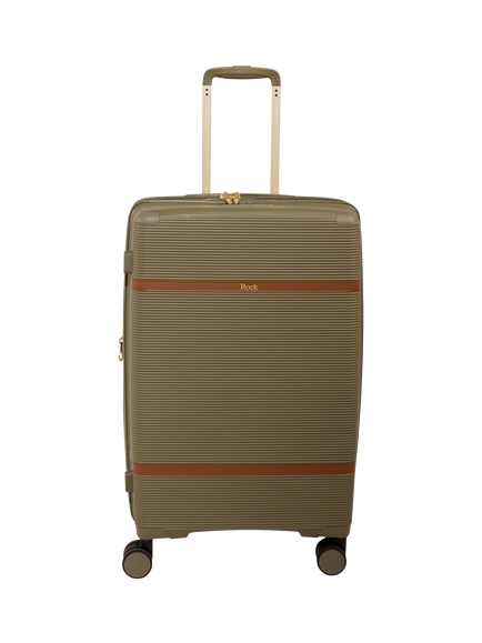 Rock Medina 68cm Medium Expandable 8-Wheel Suitcase, 63/73L, Green - view 2, Green