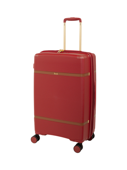 Rock Medina 68cm Expandable 8-Wheel Medium Suitcase, 63/73L, Red, Red