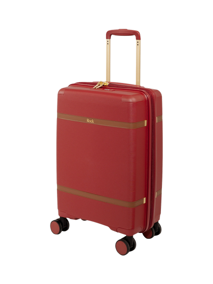 Rock Medina 55cm 8-Wheel Cabin Suitcase, 28L, Red, Red