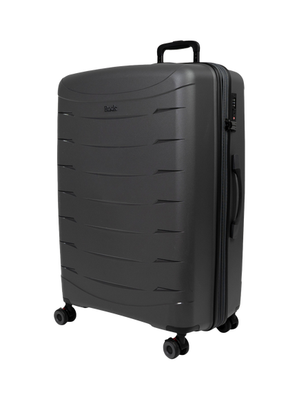 Rock Resilient Large 78cm Expandable 8-Wheel Suitcase, 100/110, Charcoal