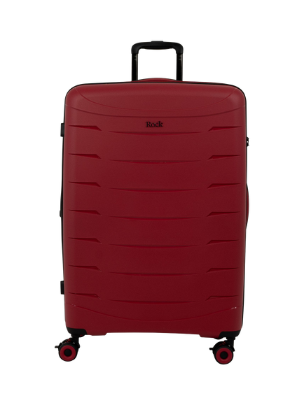 Rock Resilient Large 78cm Expandable 8-Wheel Suitcase, 100/110, Red - view 2, Red