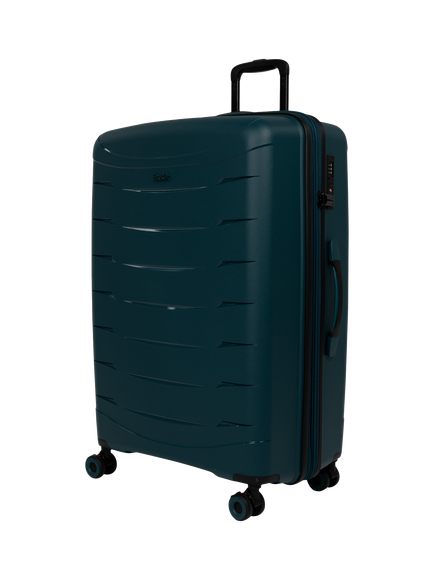 Rock Resilient Large 78cm Expandable 8-Wheel Suitcase, 100/110, Teal