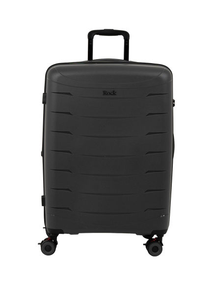Rock Resilient Medium 66cm Expandable 8-Wheel Suitcase, 65/71L, Charcoal - view 2, Charcoal