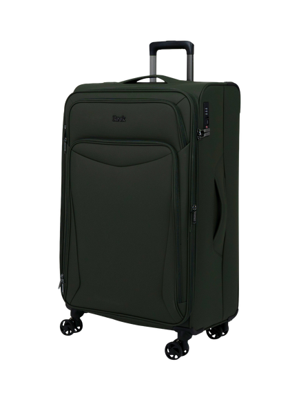 Rock Luggage Vitality Large 80cm Expandable 8-Wheel Suitcase, 102/111L, Khaki