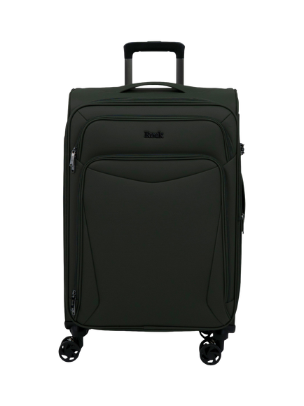 Rock Luggage Vitality Medium 69cm Expandable 8-Wheel Suitcase, 67/74L - view 2, Khaki