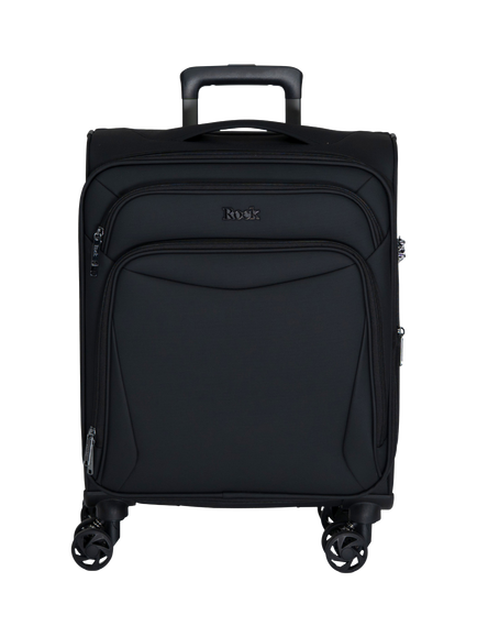 Rock Luggage Vitality Small 56cm Expandable 8-Wheel Cabin Suitcase, 35/40L - view 2, Black