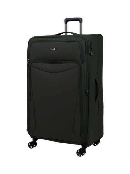 Rock Luggage Vitality Extra Large 90cm Expandable 8-Wheel Suitcase, 130/150L, Khaki