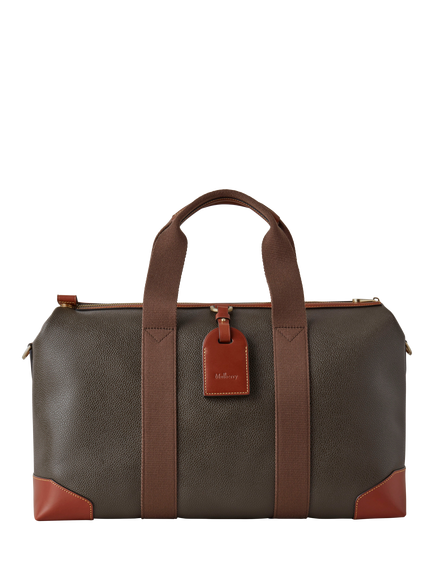 Mulberry Heritage Day Clipper Holdall Bag, Mole & Cognac, Mole & Cognac