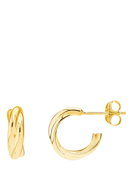 Auree Knightsbridge Mini Hoop Earrings, Gold