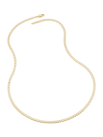 Created Brilliance 9ct Yellow Gold Solid Curb Chain Necklace, Yellow Gold
