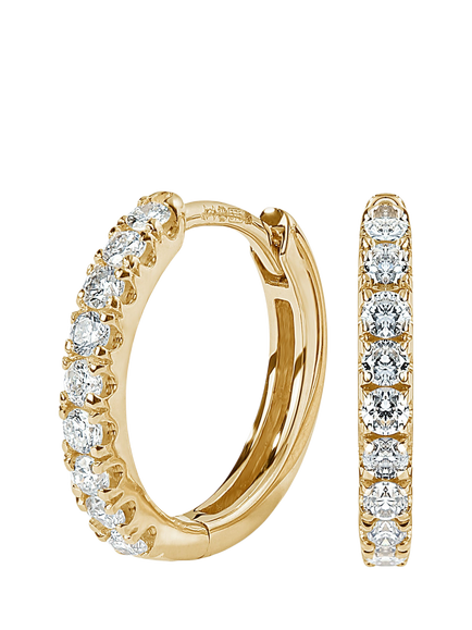 Created Brilliance Julia 9ct Yellow Gold 0.32ct Lab Grown Diamond Earrings, Yellow Gold