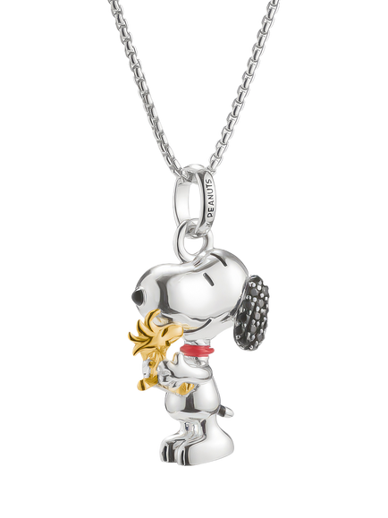 THOMAS SABO x Peanuts Snoopy Necklace, Silver/Multi, Silver/Multi