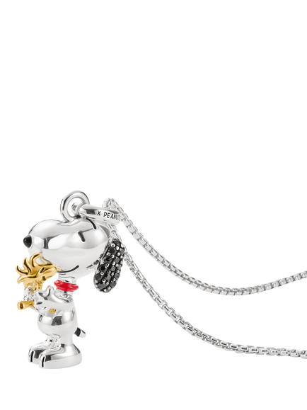 THOMAS SABO x Peanuts Snoopy Necklace, Silver/Multi - view 2, Silver/Multi