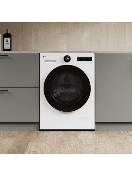 LG Series 10 WHX9016TLC Freestanding Heat Pump Washer Dryer, 6kg/11kg Load, 1400rpm Spin, White - view 2, White
