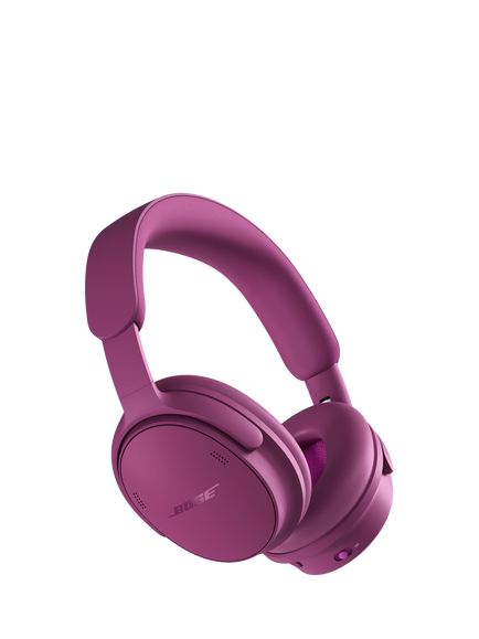 Bose QuietComfort (2nd Gen) Noise Cancelling Over-Ear Wireless Bluetooth Headphones with Mic/Remote, Rosewood Mauve, Rosewood Mauve