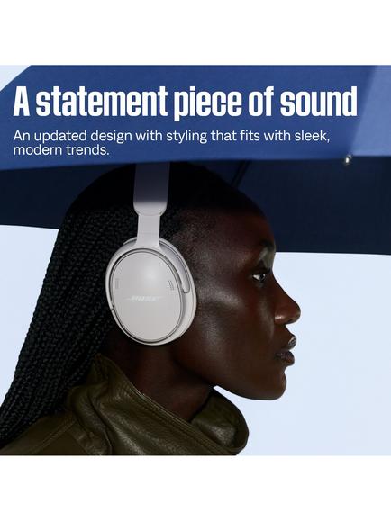 Bose QuietComfort (2nd Gen) Noise Cancelling Over-Ear Wireless Bluetooth Headphones with Mic/Remote, White Smoke - view 2, White Smoke