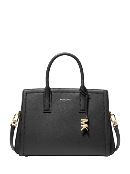 Michael Kors Laila Satchel Bag, Black, Black